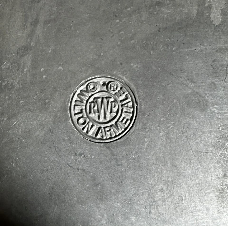 The Wilton Company RWP Stamped Pewter Shell Platter [Item 0029]