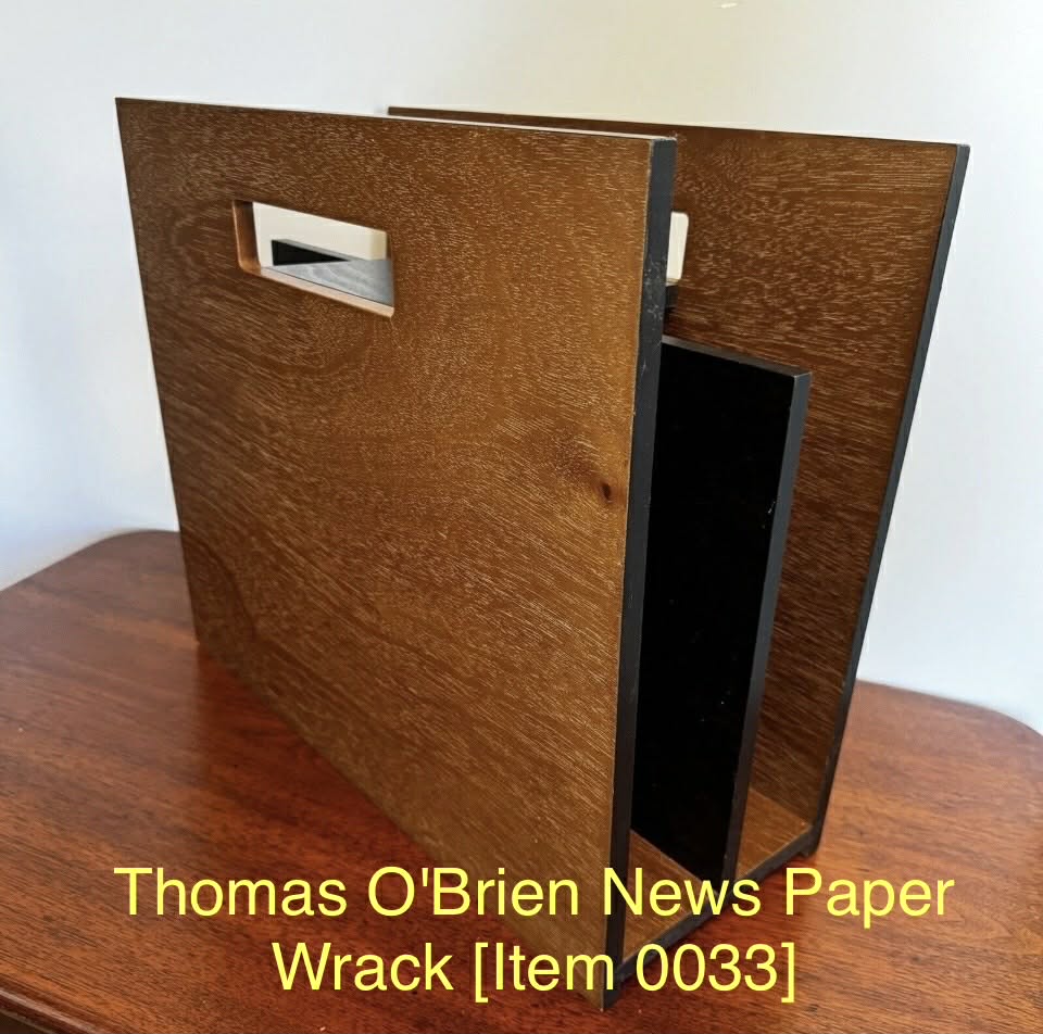 Thomas O'Brien News Paper Wrack [Item 0033]