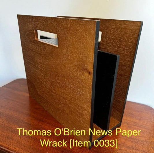 Thomas O'Brien News Paper Wrack [Item 0033]