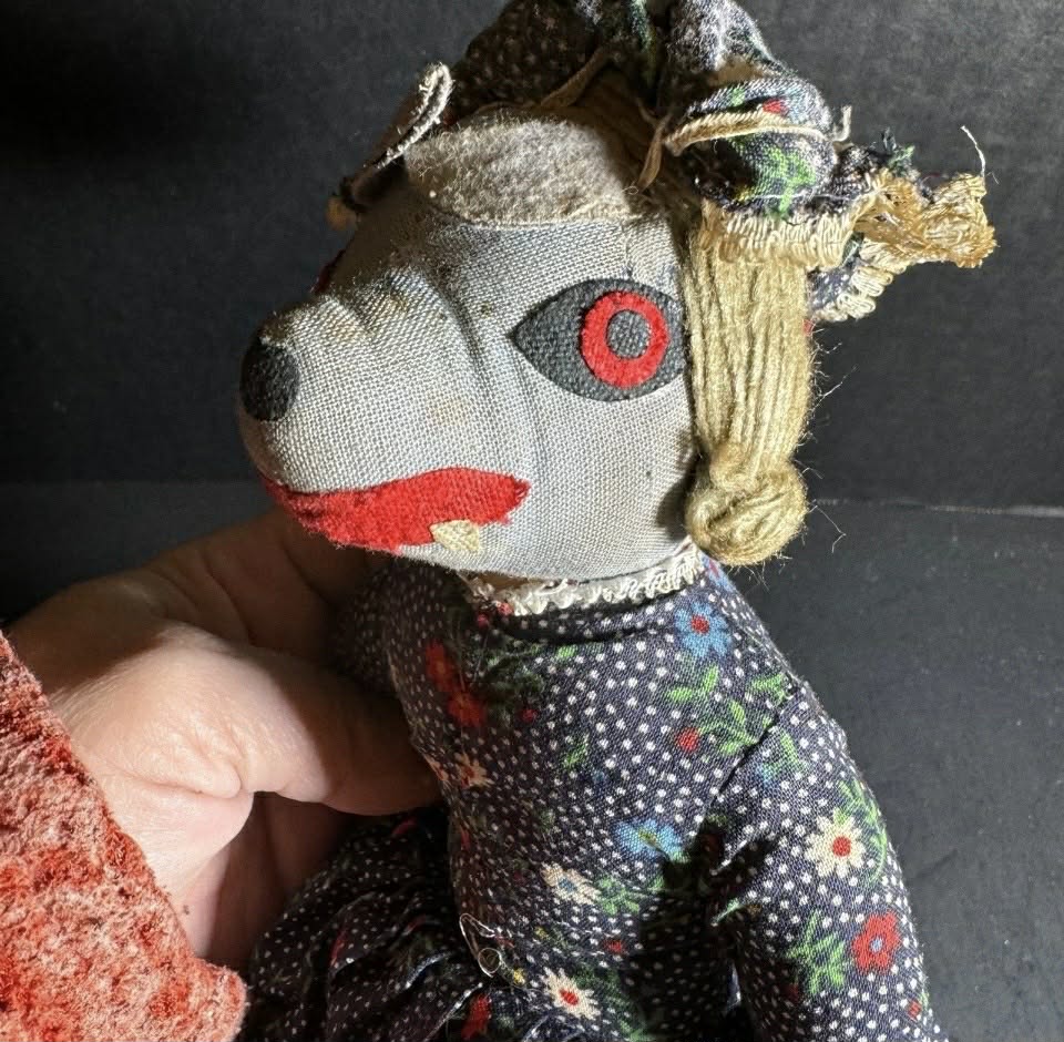 Vintage Red Riding Hood Flip Puppet Doll 1970s [Item 0048]