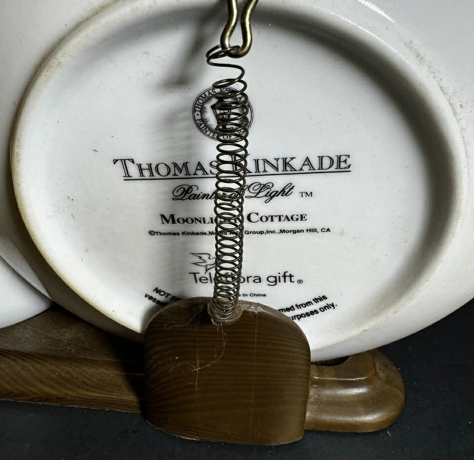 Thomas Kinkade Tea Cup and Saucer Set with Stand [Item 0049]