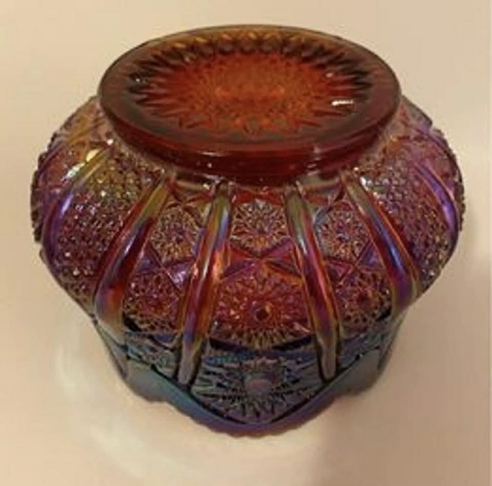 Vintage Tulip Shaped Carnival Glass Bowl [Item 004]