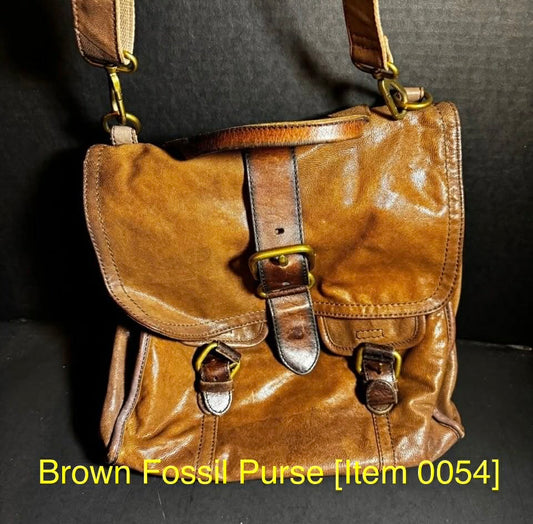 Brown Fossil Purse [Item 0054]
