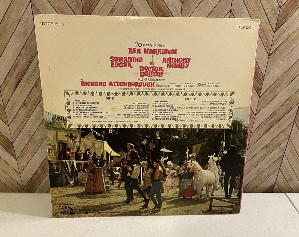 Doctor Doolittle Original Movie Soundtrack, Vinyl LP, Sealed [007]