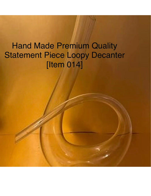 Hand Made Premium Quality Statement Piece Loopy Decanter [Item 014]