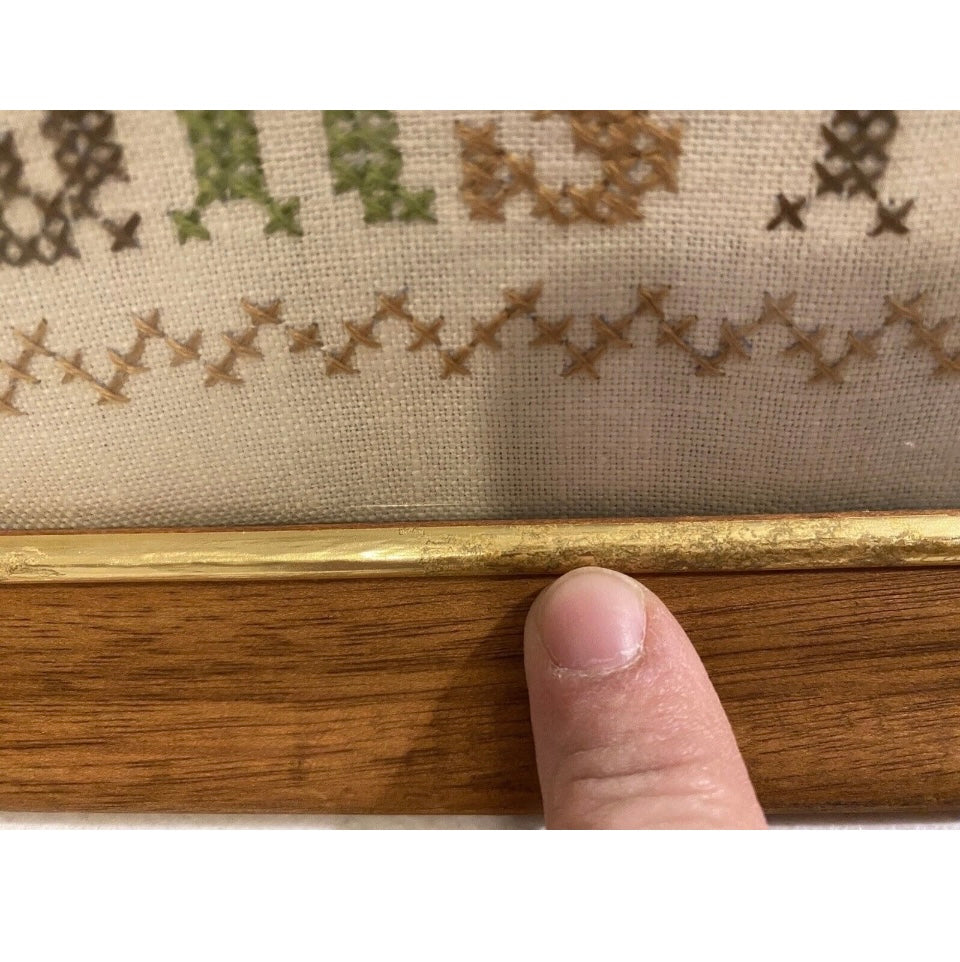 Vintage Alphabet Sampler Cross Stich Art [Art 015]