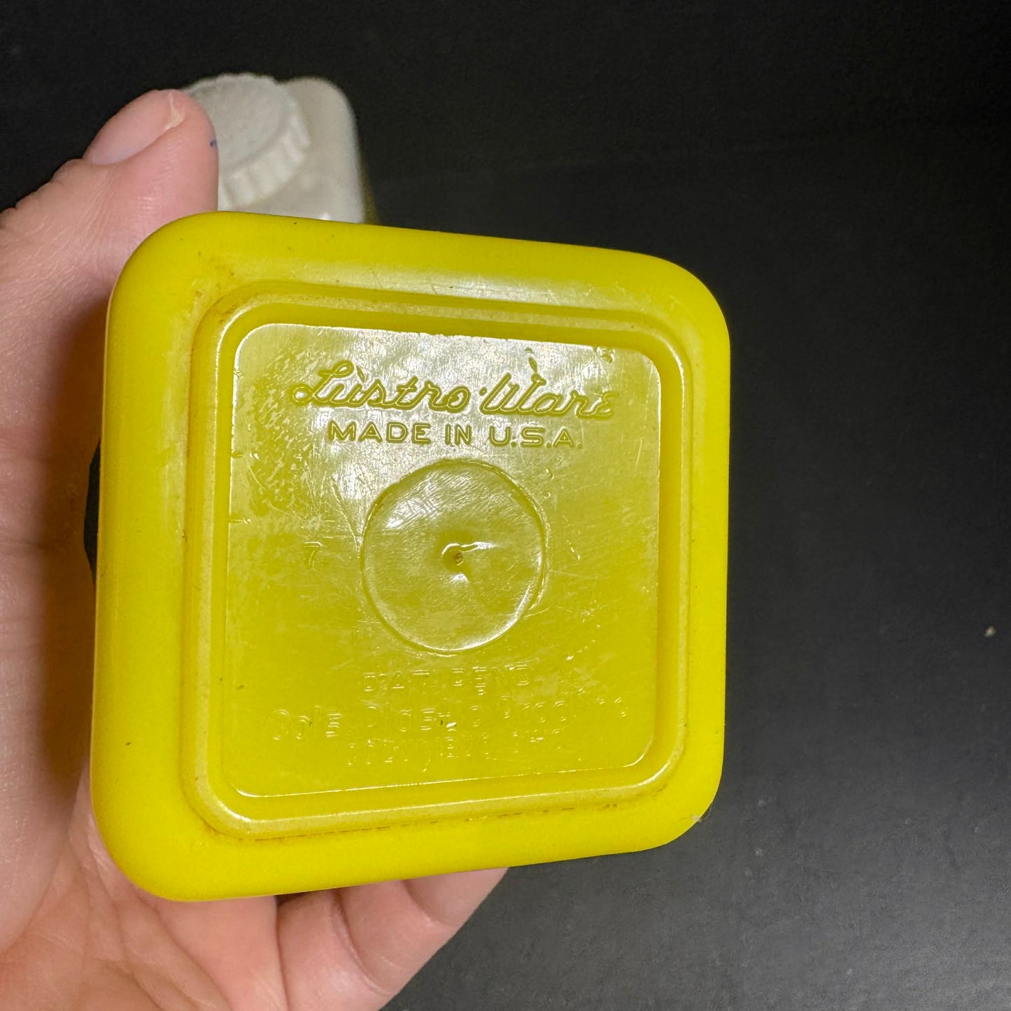 Vintage Lustro Wart Yellow Salt and Pepper Shakers [Item 0165]