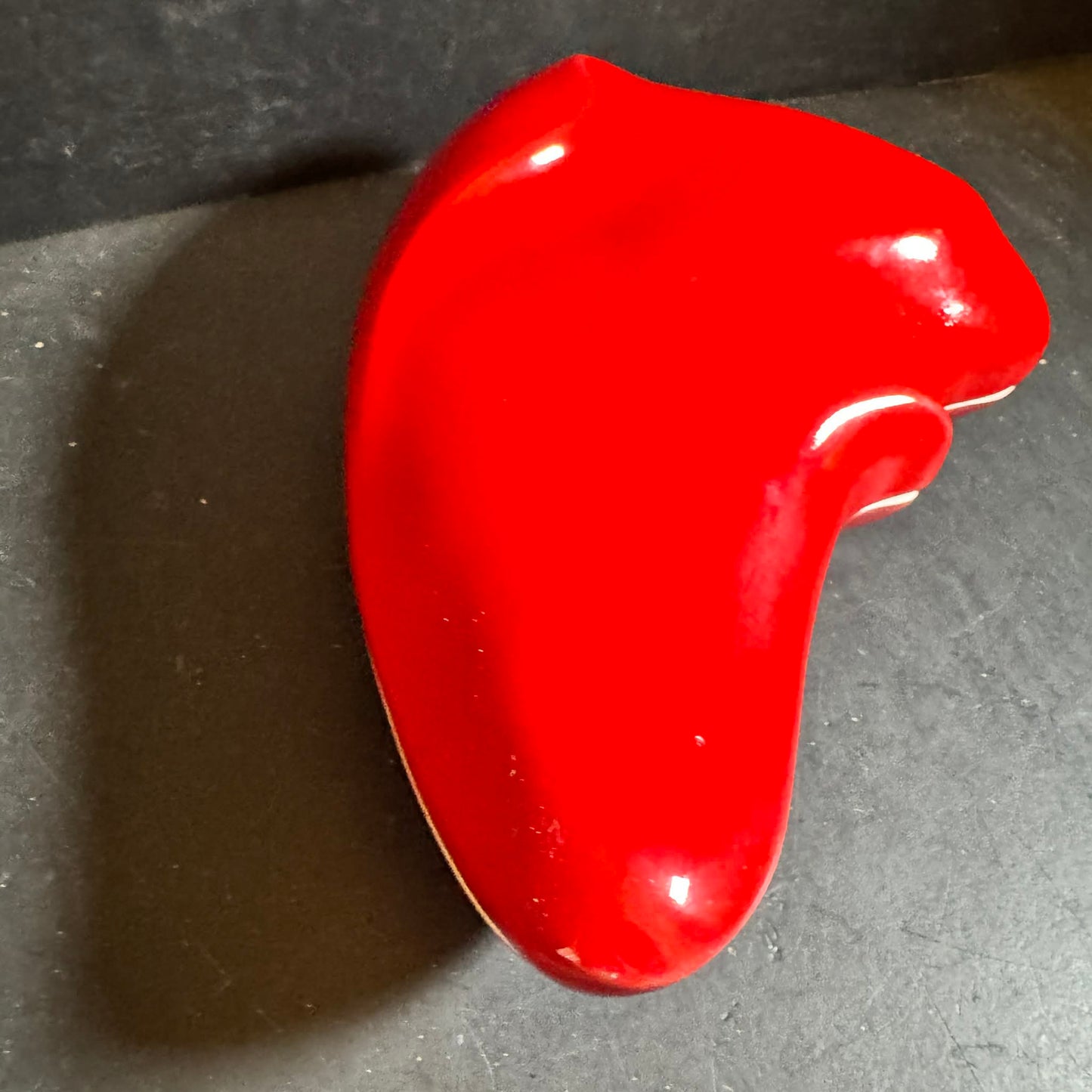 Vintage Funky Red Ceramic Box [Item 0168]