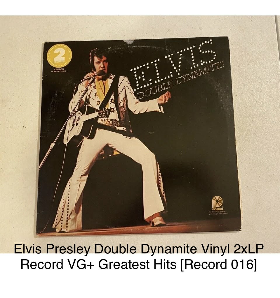 Elvis Presley Double Dynamite Vinyl 2xLP Record VG+ Greatest Hits [Record 016]