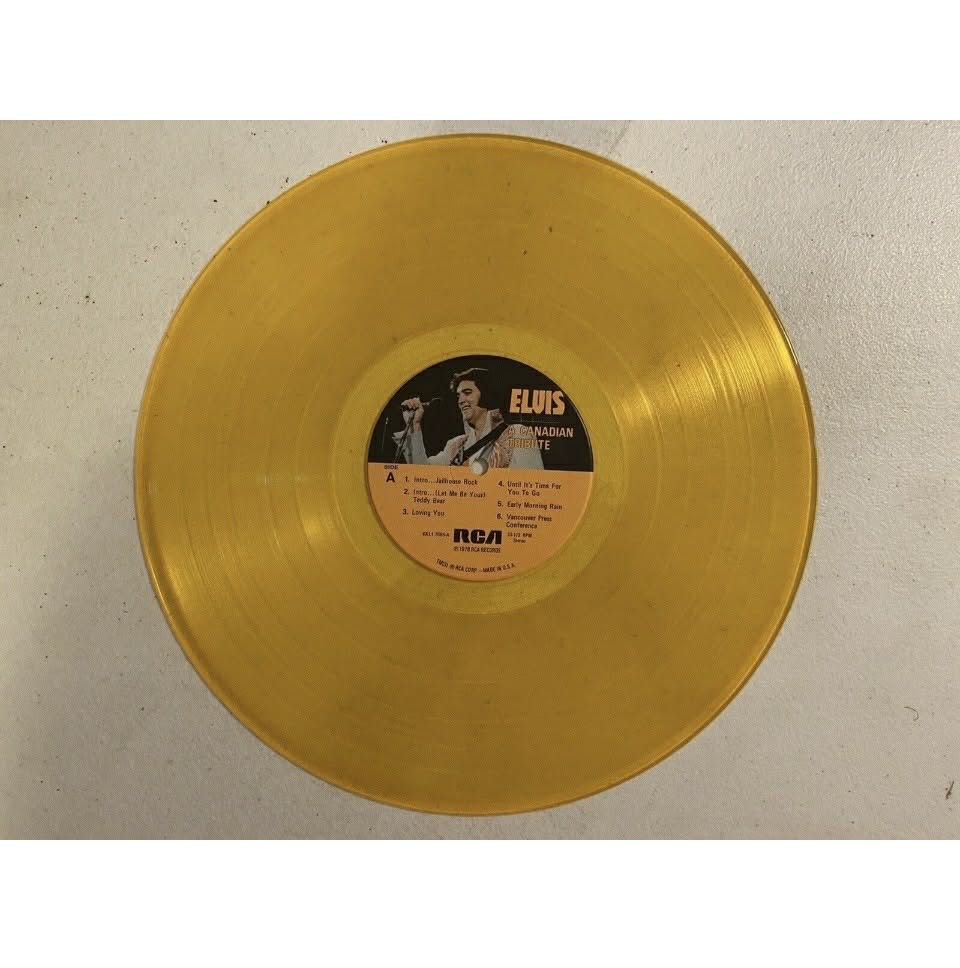 ELVIS PRESLEY / A Canadian Tribute LP Yellow Vinyl NM 1978 RCA KKL1-7065 [017]