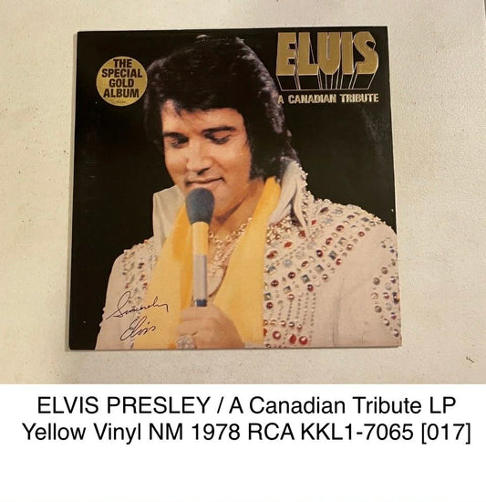 ELVIS PRESLEY / A Canadian Tribute LP Yellow Vinyl NM 1978 RCA KKL1-7065 [017]