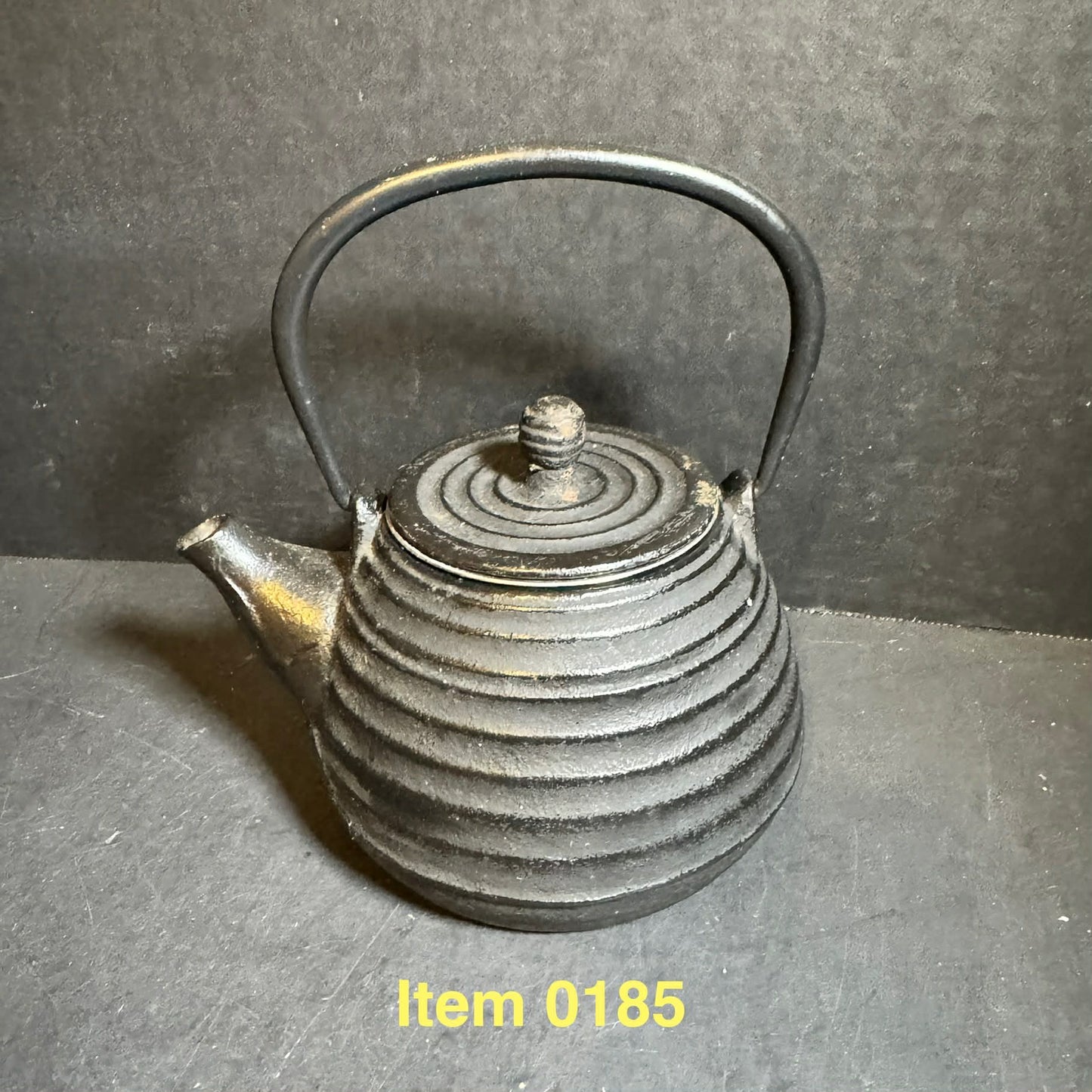 Japanese Black Cast Iron Teapot/ Tetsubin [Item 0185]