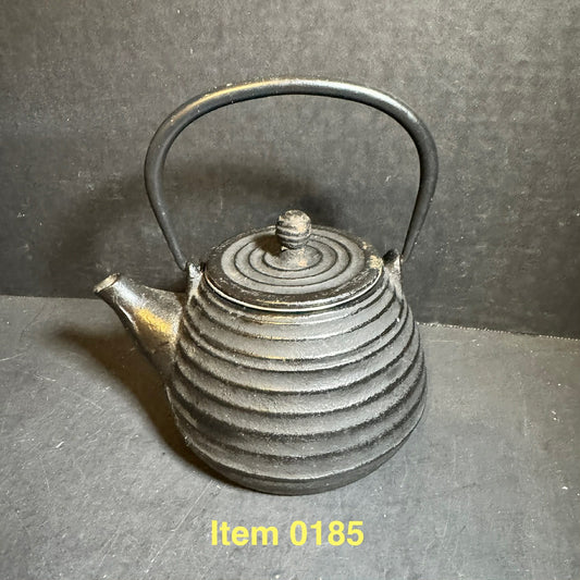 Japanese Black Cast Iron Teapot/ Tetsubin [Item 0185]