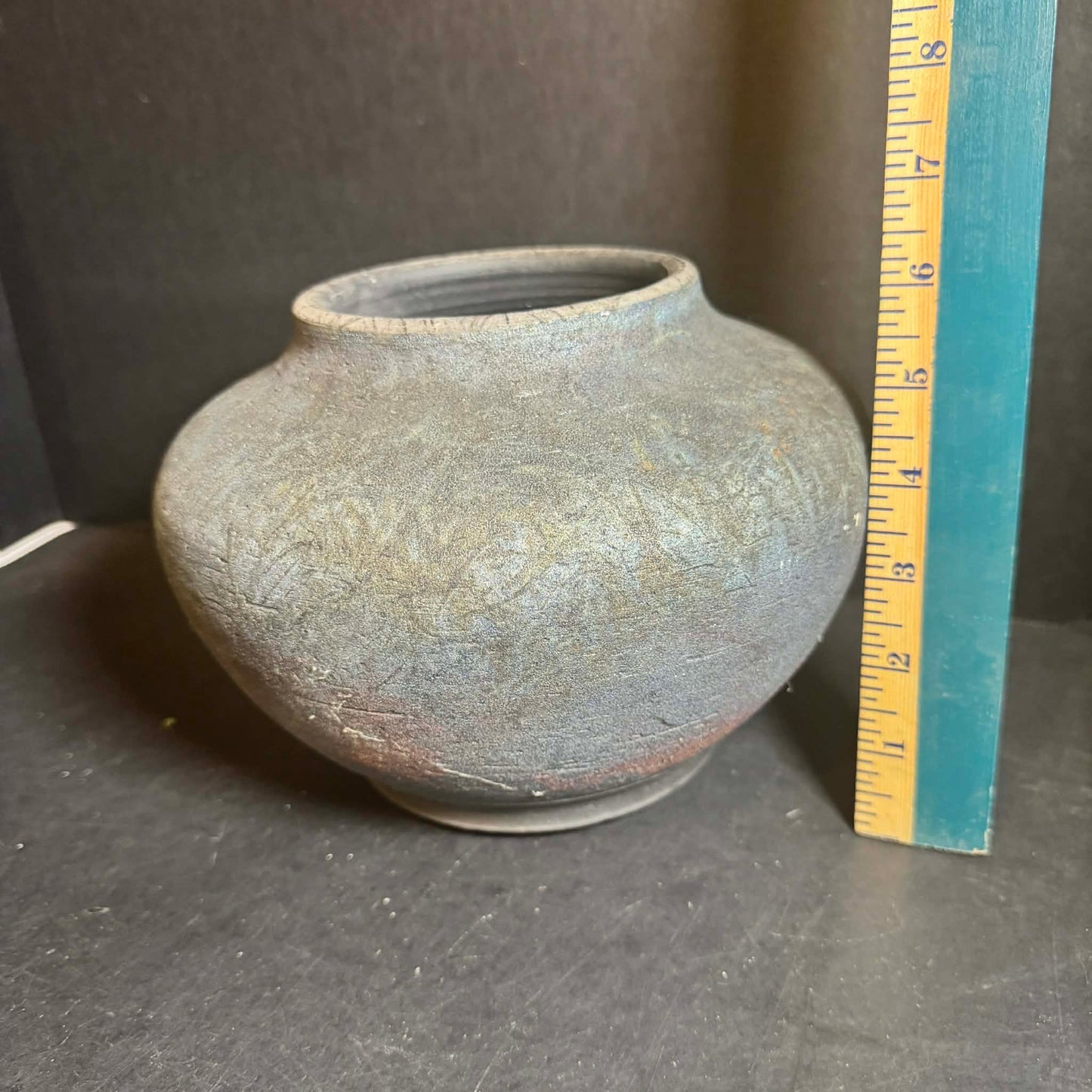 SIGNED Elegant Textured Ceramic Vase [Item 0232]