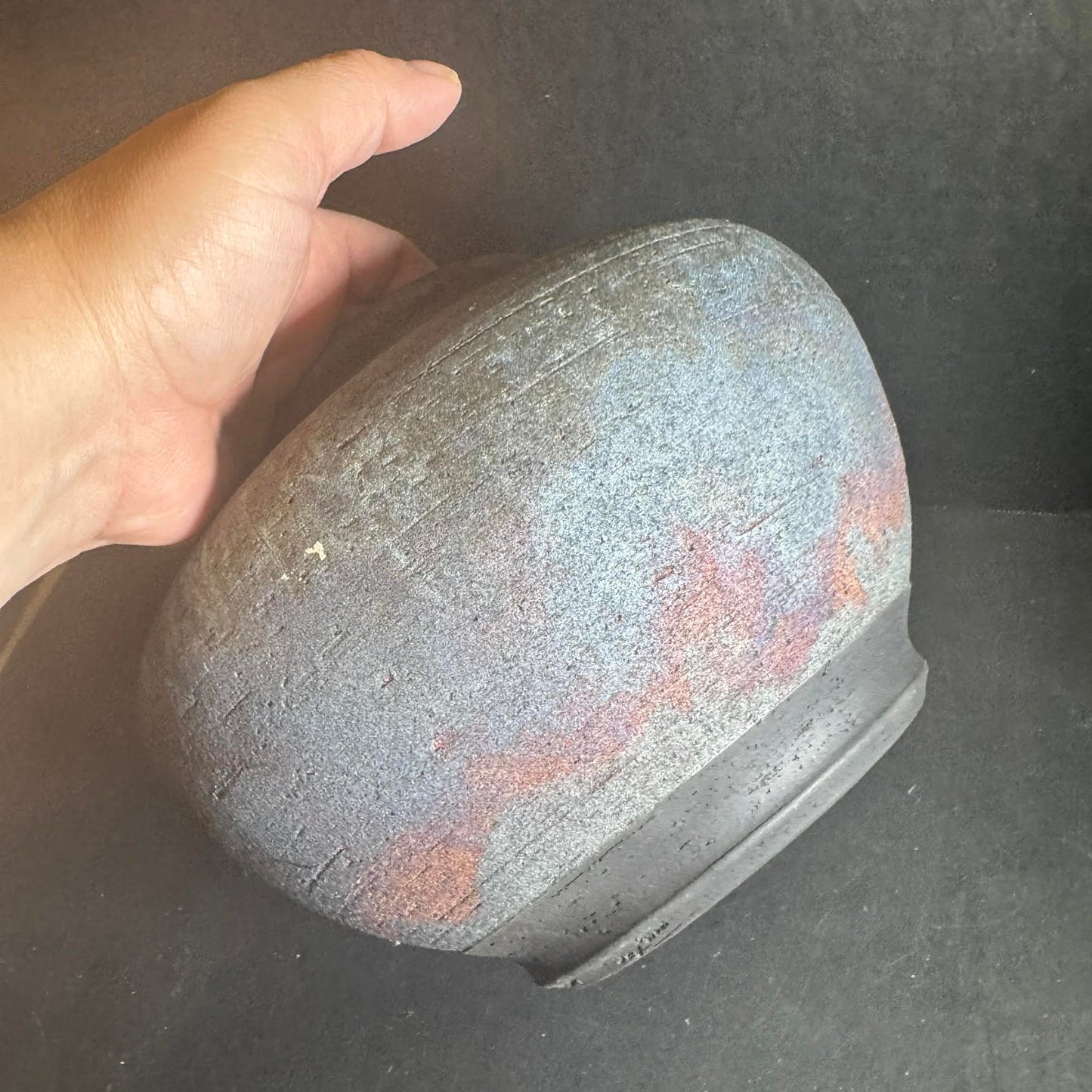SIGNED Elegant Textured Ceramic Vase [Item 0232]