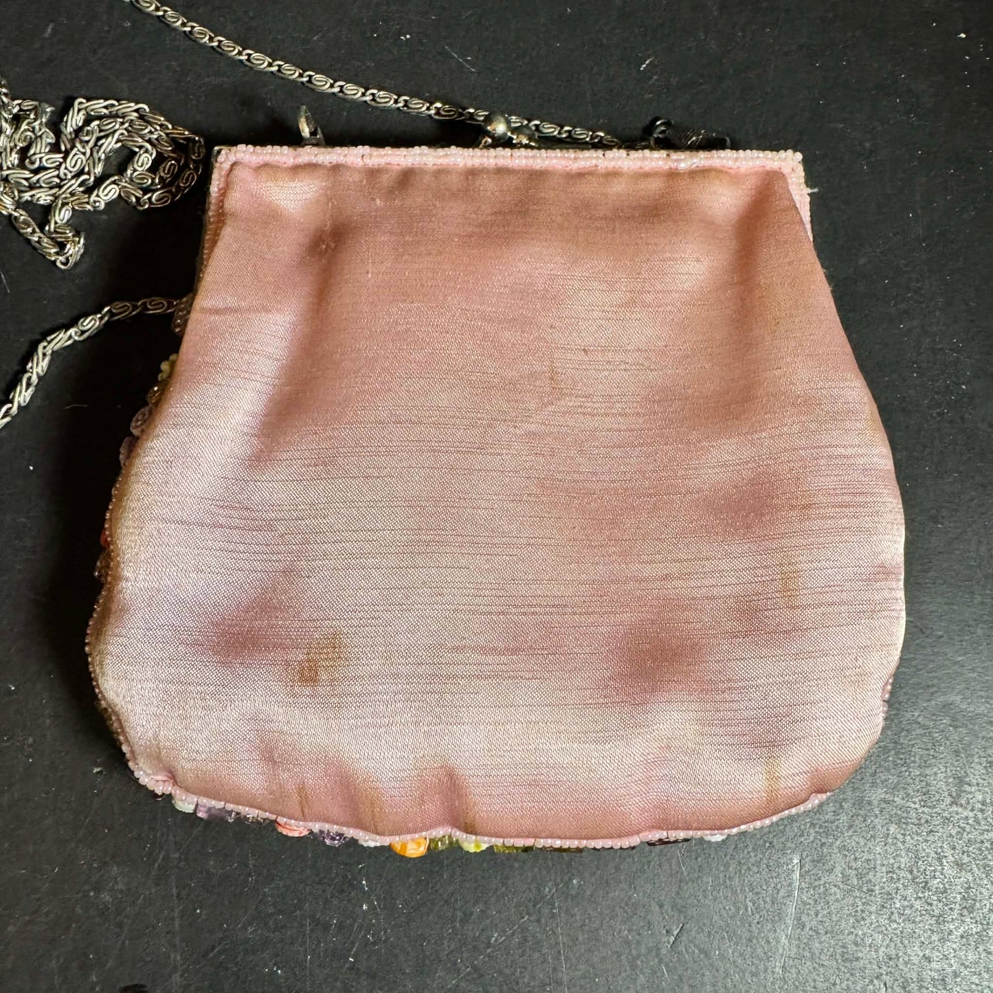 Sasha Multicolor Beaded Clutch Purse with Chain Strap [Item 0235]