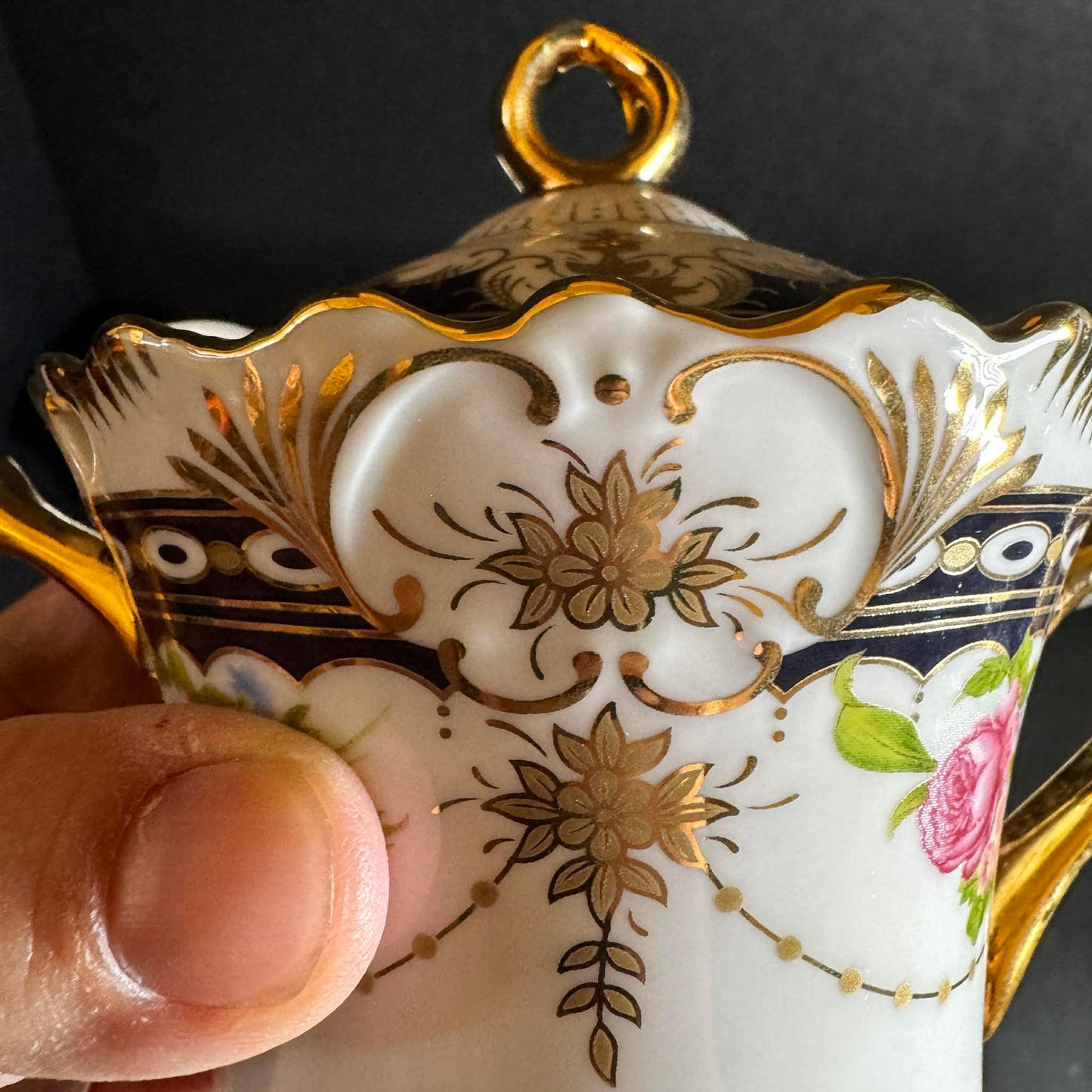 Royal Scotland Porcelain Tea Set with Gold Accents [Item 0236]