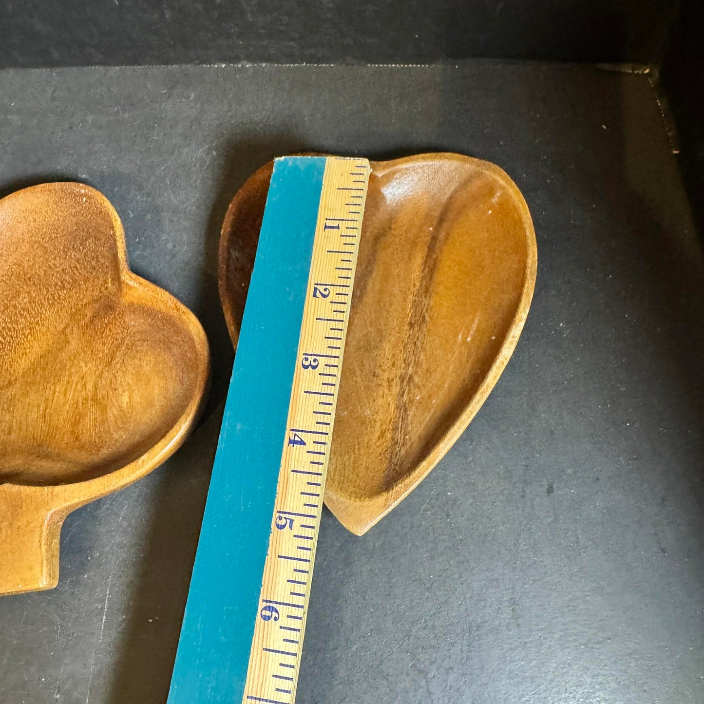 Monkey Pod Mid-Century Mod Wooden Card Suit Serveware Set [Item 0238]