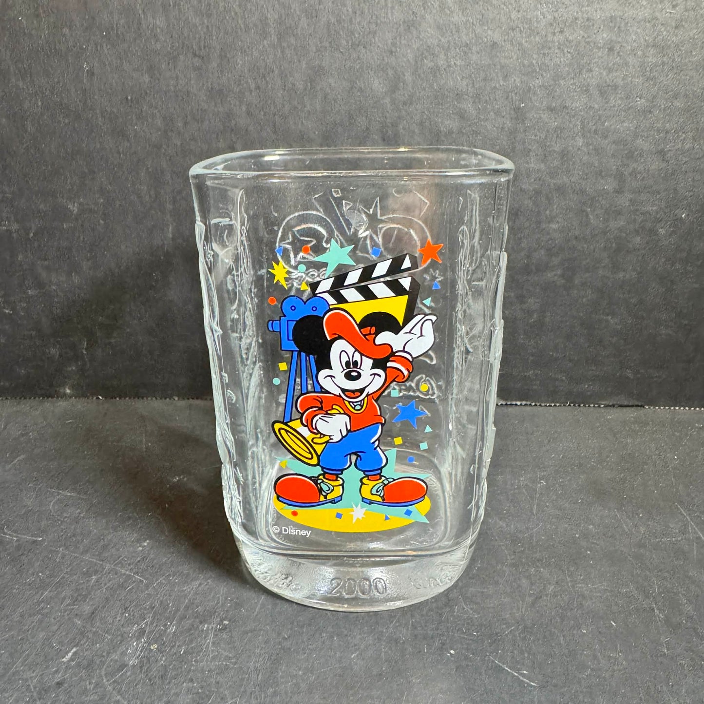 Disney Mickey Mouse Film Director Glass [Item 0251]