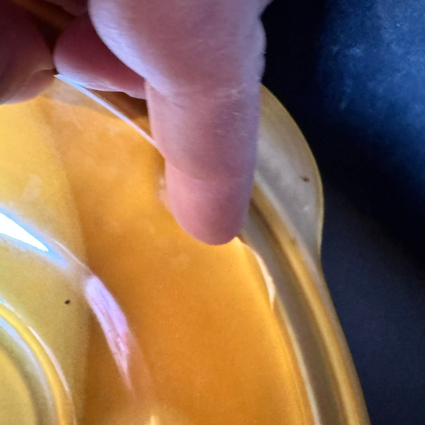 Yellow Vintage Lidded Pottery Dish [Item 0274]