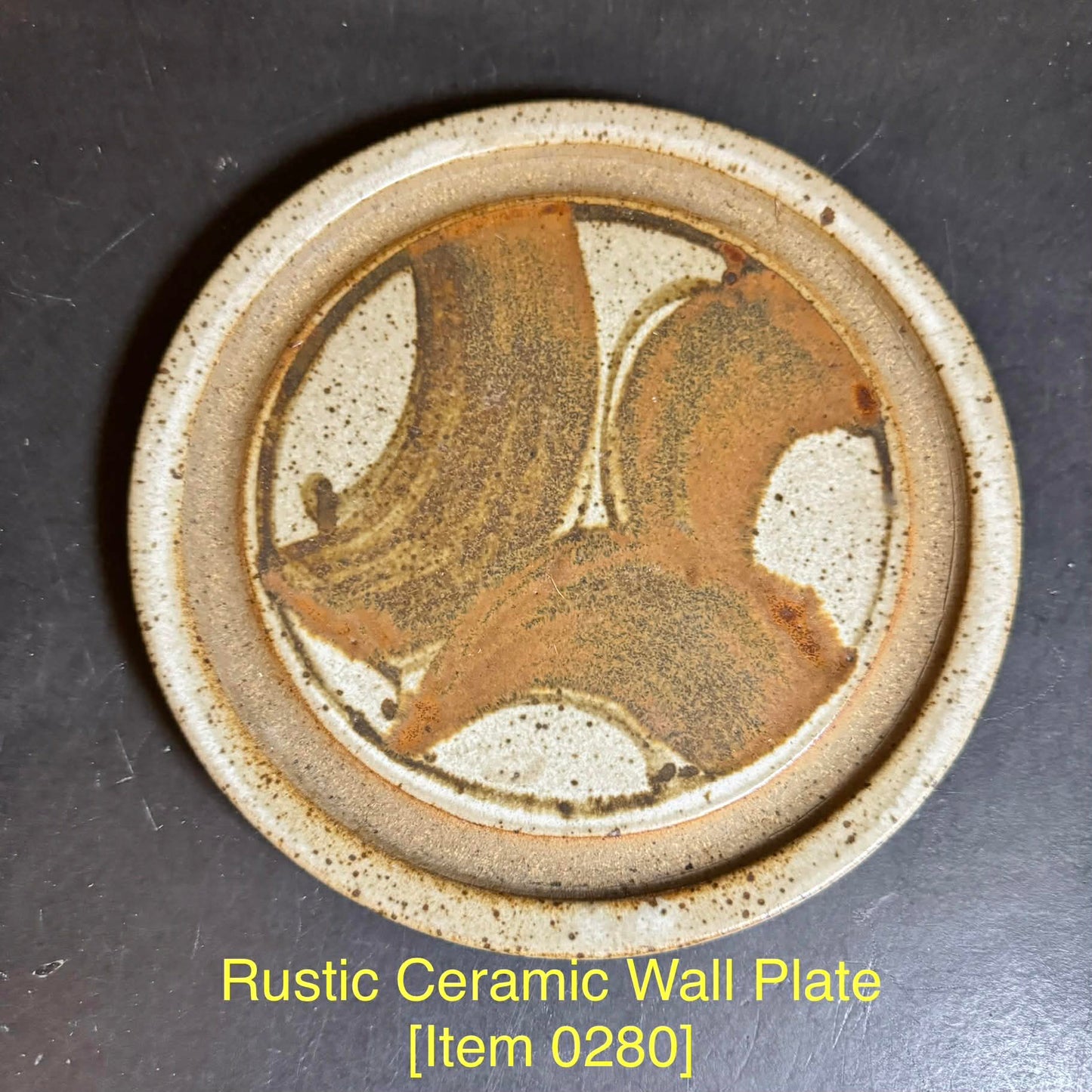 Rustic Ceramic Wall Plate [Item 0280]
