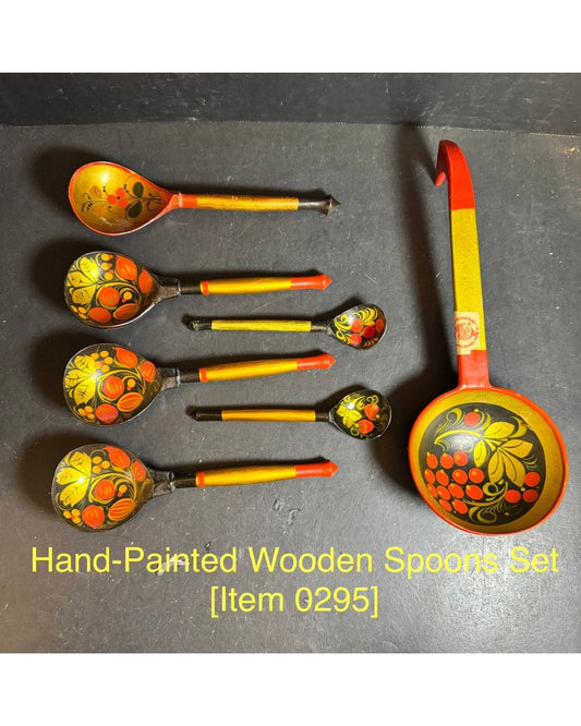 Hand-Painted Wooden Spoons Set [Item 0295]