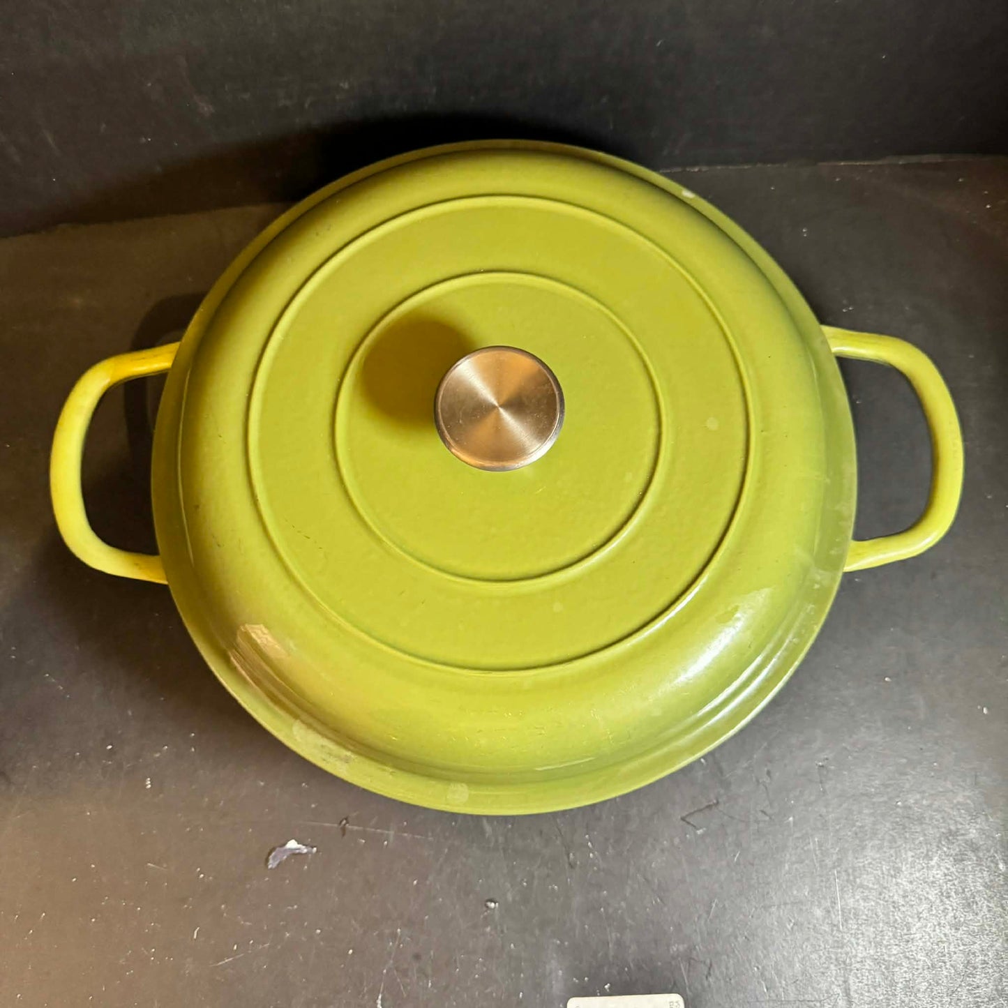 Lime, Bruntmor 3.8-quart Enameled Cast Iron Casserole Braiser Pan [Item 0309]
