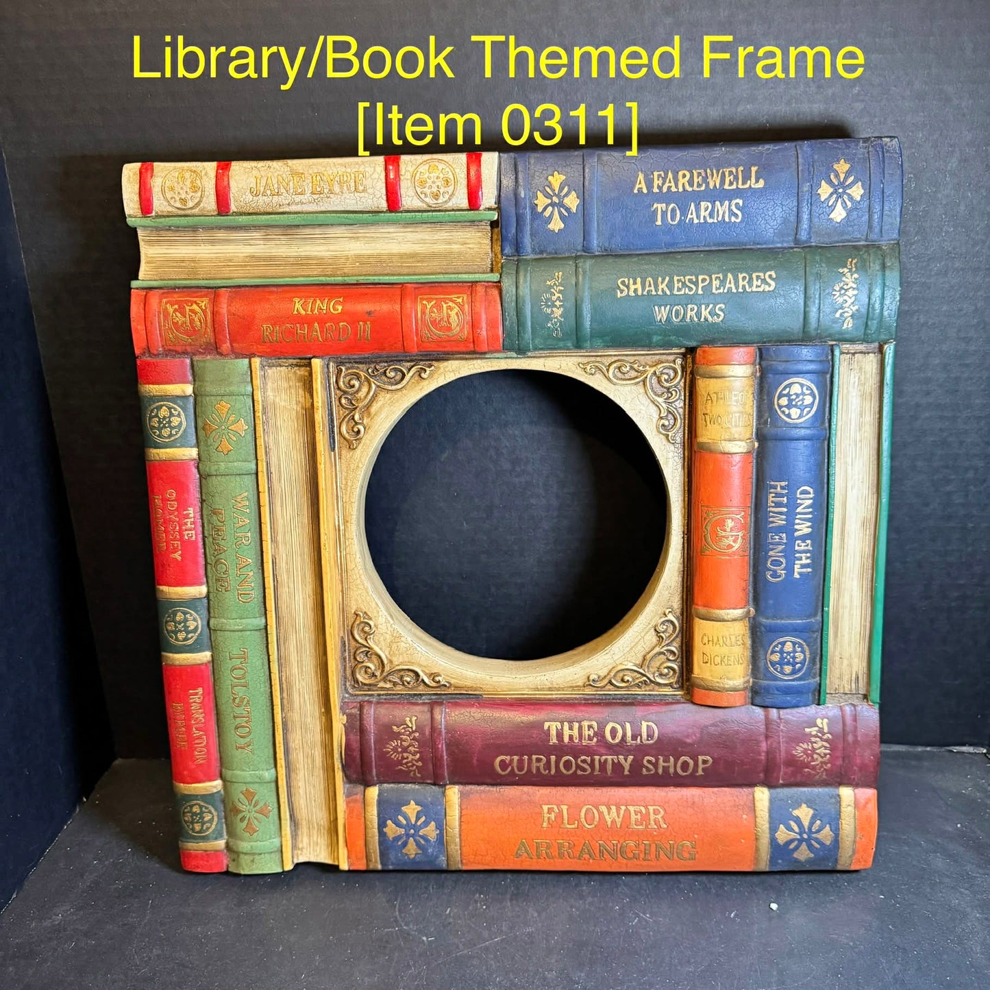 Library/Book Themed Frame [Item 0311]