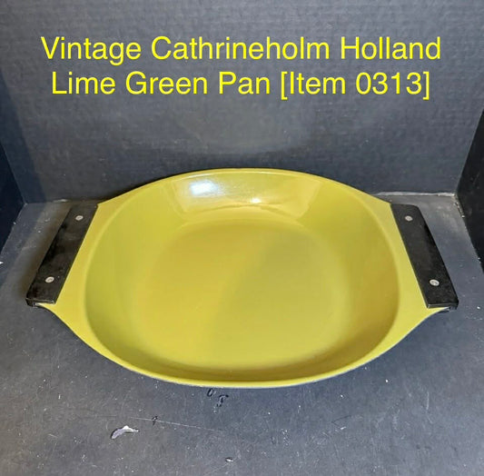 Vintage Cathrineholm Holland Lime Green Pan [Item 0313]