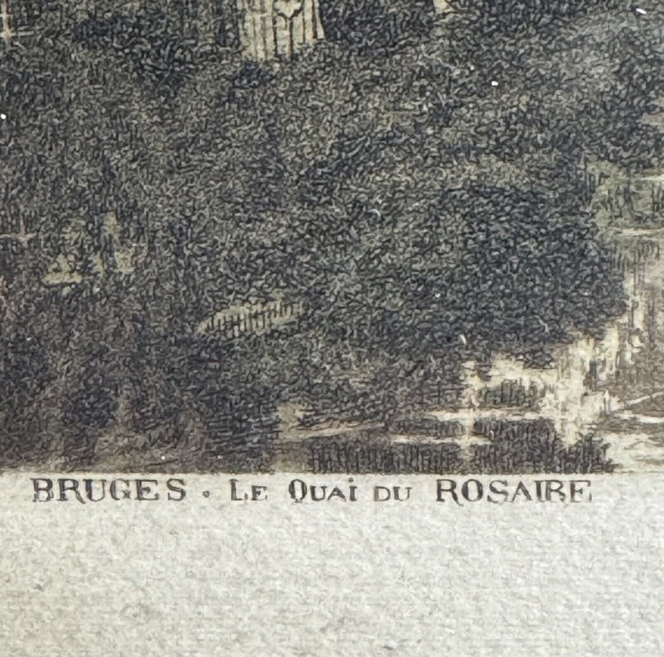 Huley? Orig Parisian Colored Etching [Art 038]