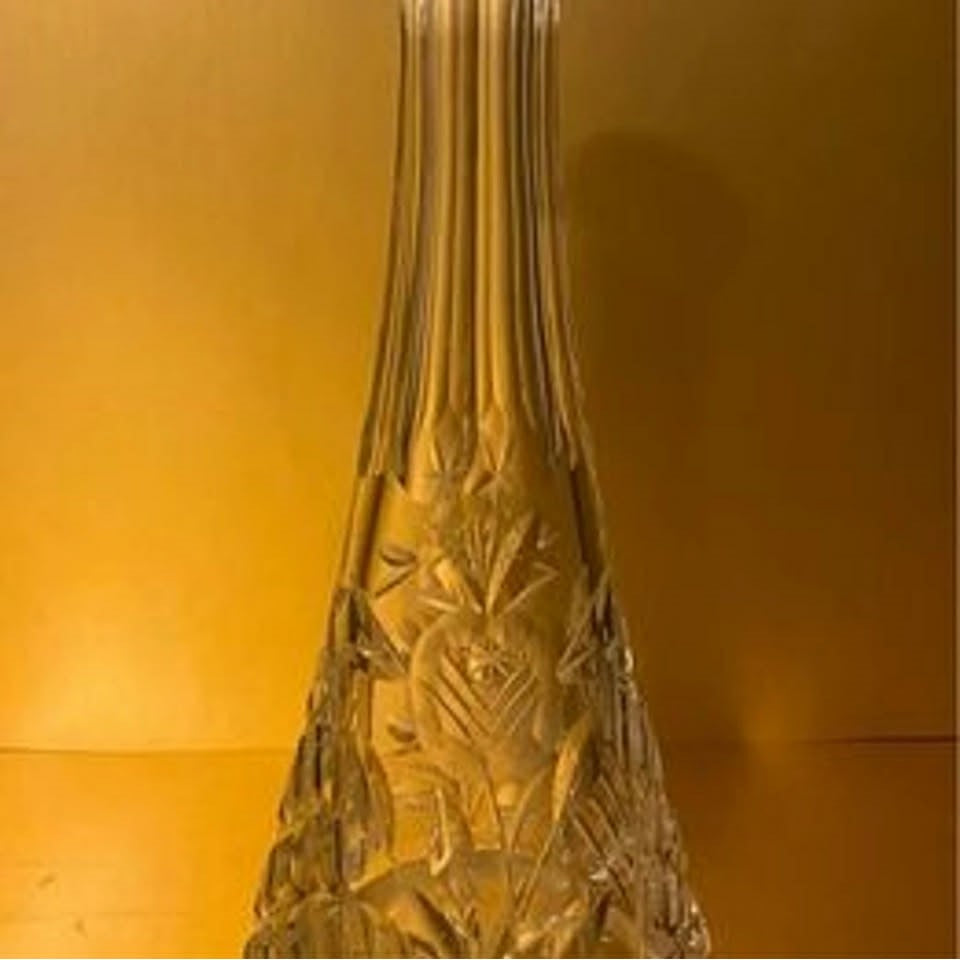Vintage Cut Glass Flower Vase [Item 039]