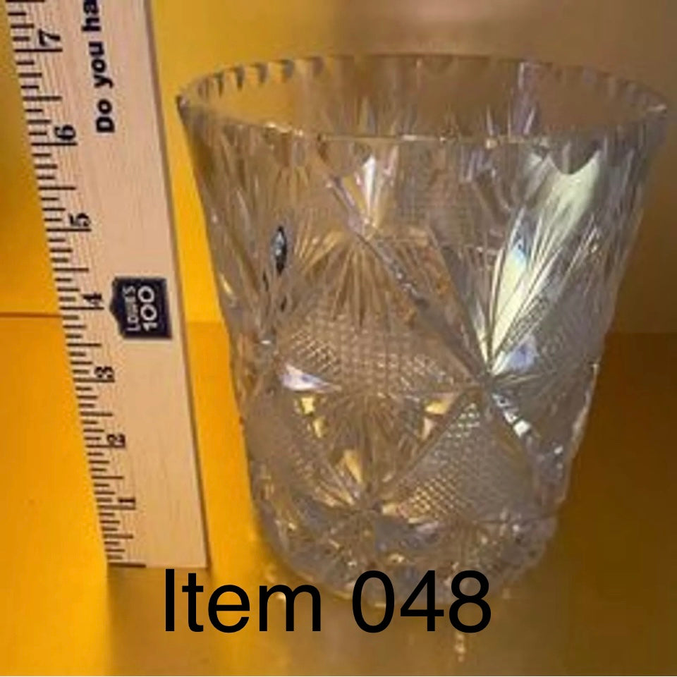 Cut Glass Ice Bucket [Item 048]