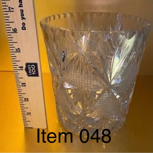 Cut Glass Ice Bucket [Item 048]