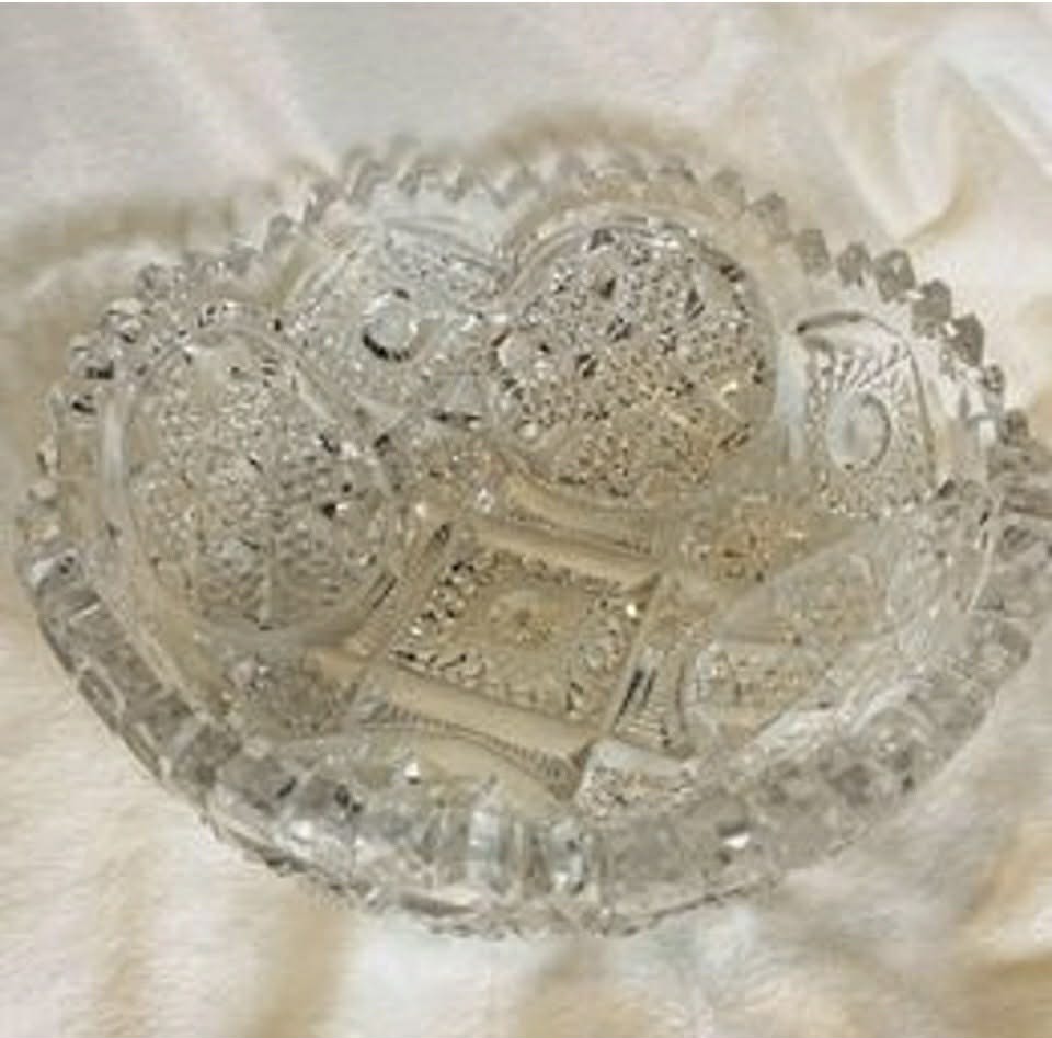 NuCut 6.5” Cut Glass Dish [Item 049]