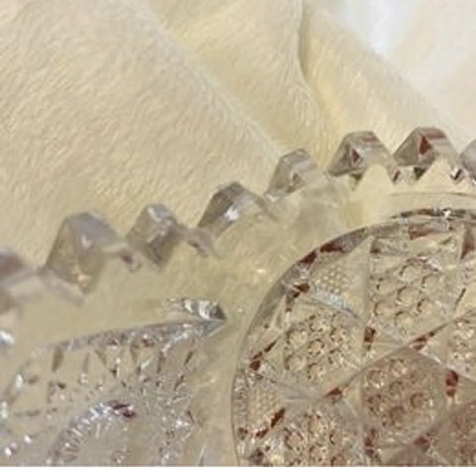 NuCut 6.5” Cut Glass Dish [Item 049]
