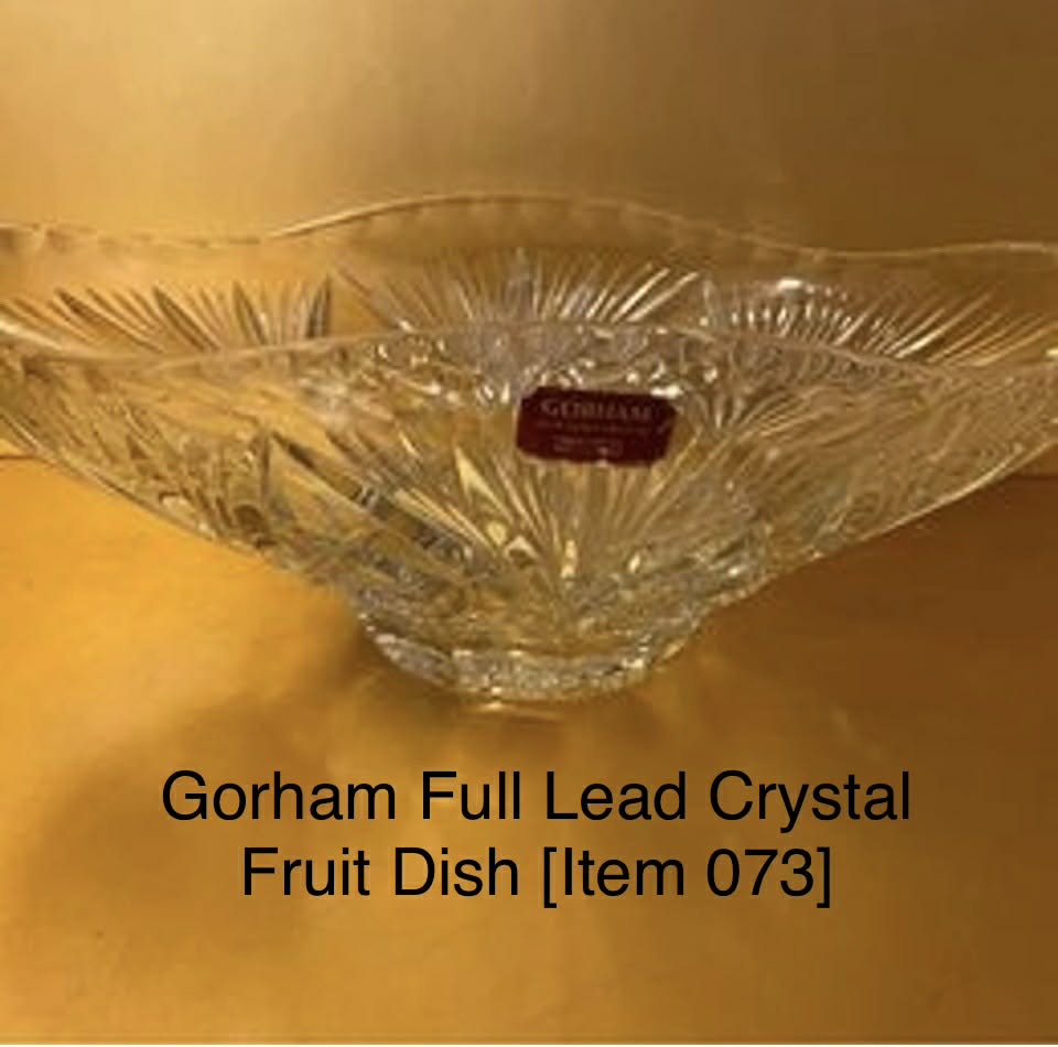 Gorham Full Lead Crystal Fruit Dish [Item 073]