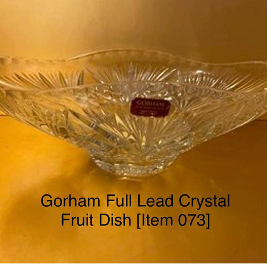 Gorham Full Lead Crystal Fruit Dish [Item 073]