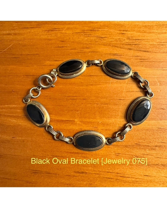 Black Oval Bracelet [Jewelry 075]