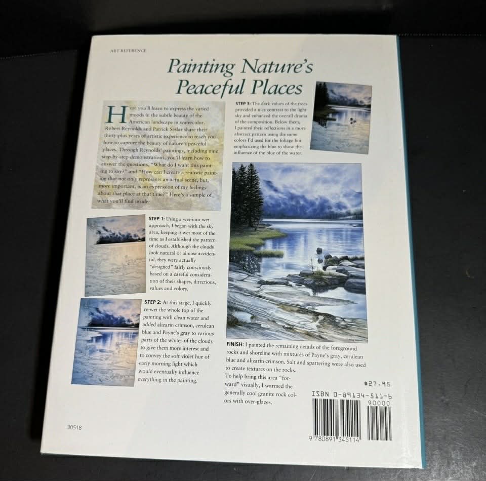 Watercolor Painting Instructional HOW TO Hardcover Book Bundle [Book 107]