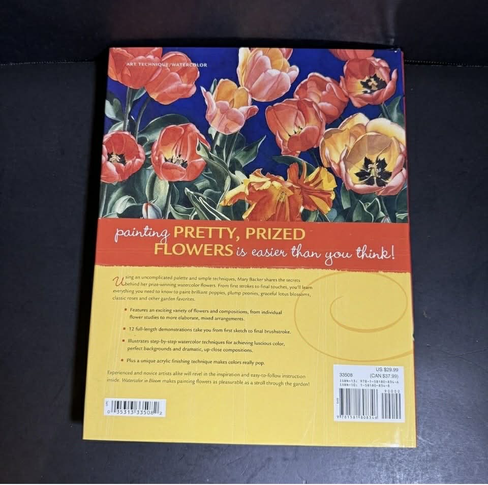 Watercolor Painting Instructional HOW TO Hardcover Book Bundle [Book 107]