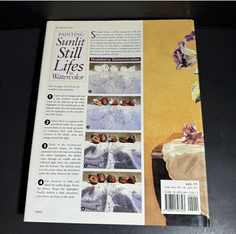 Watercolor Painting Instructional HOW TO Hardcover Book Bundle [Book 107]