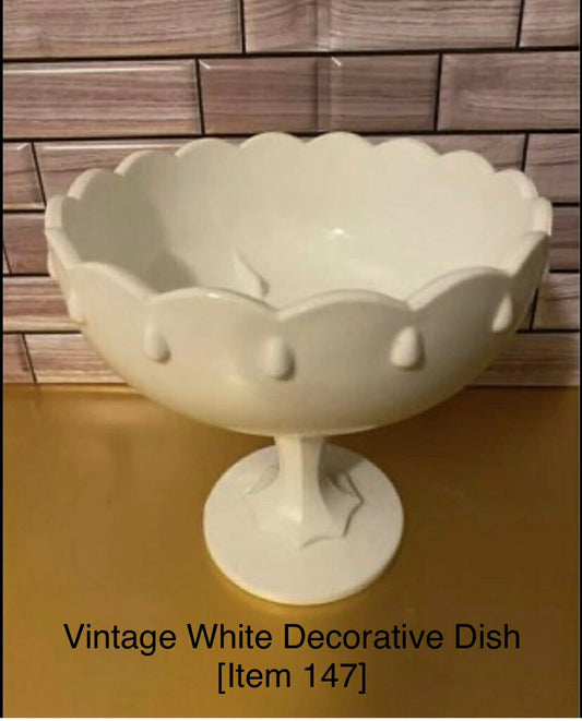 Vintage White Decorative Dish [Item 147]