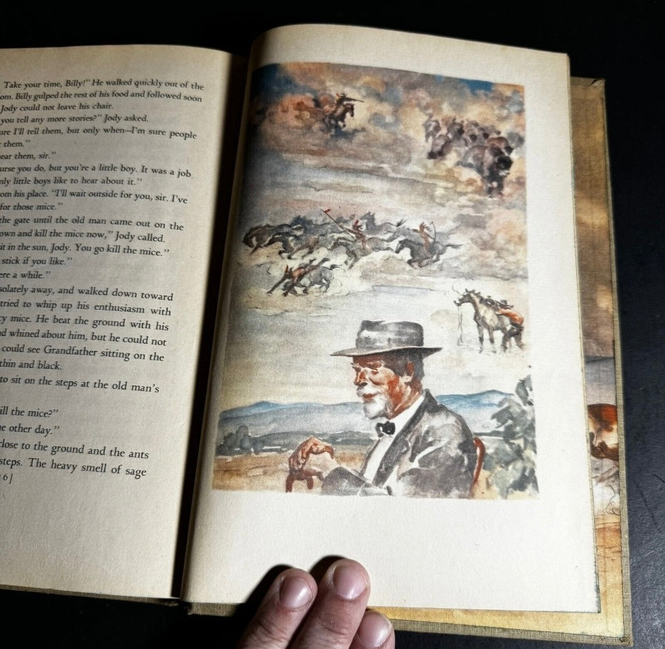 John Steinbeck The Red Pony HC 1st Ed Book Watercolors by W Dennis 1945 [191]