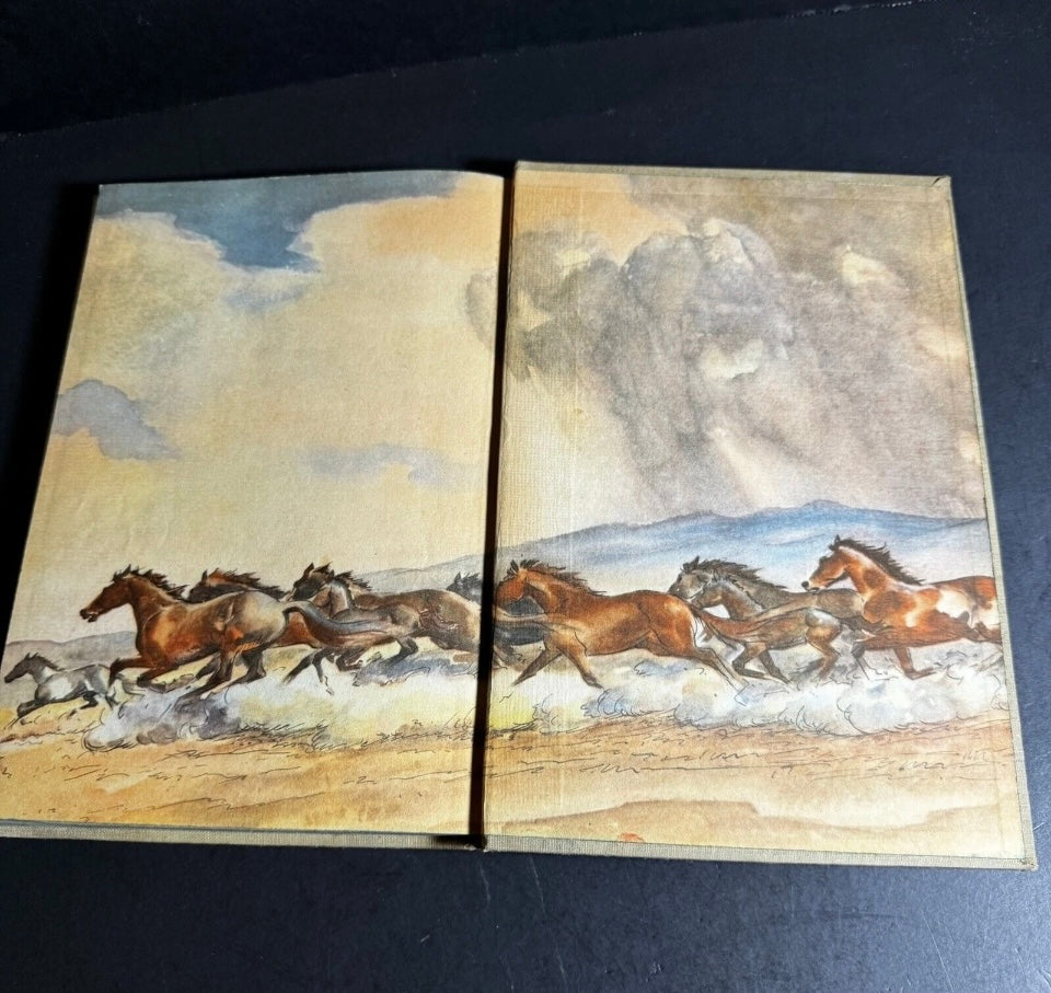 John Steinbeck The Red Pony HC 1st Ed Book Watercolors by W Dennis 1945 [191]