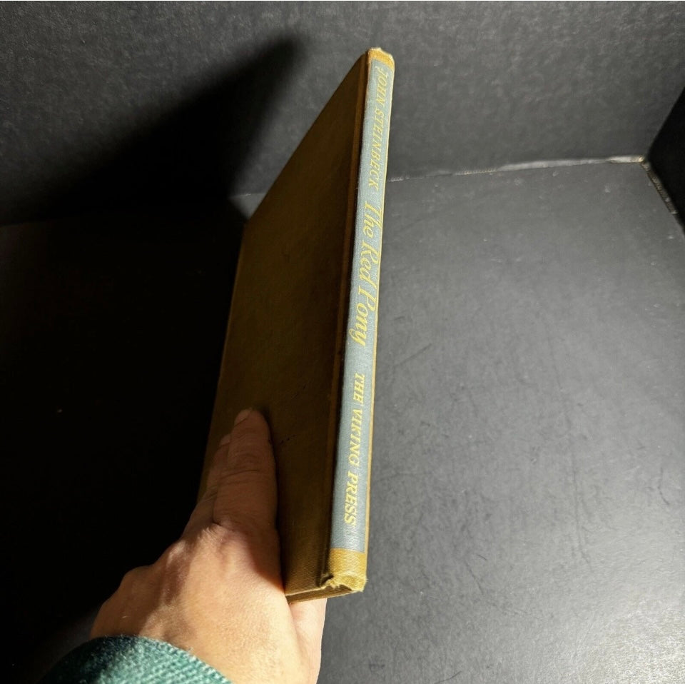 John Steinbeck The Red Pony HC 1st Ed Book Watercolors by W Dennis 1945 [191]