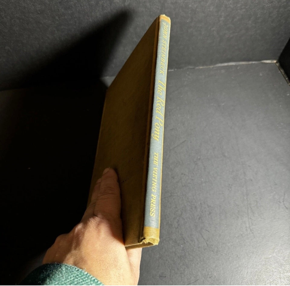John Steinbeck The Red Pony HC 1st Ed Book Watercolors by W Dennis 1945 [191]