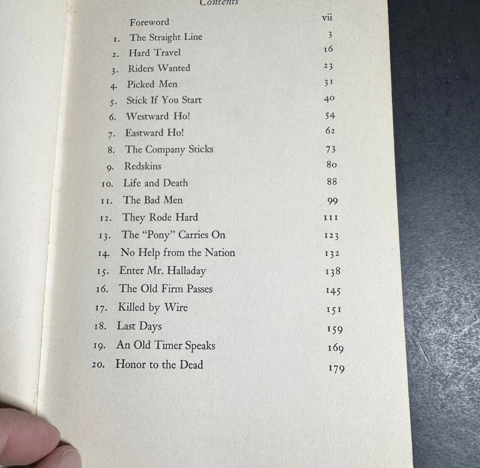 The Pony Express Hard Cover Book, Third Printing [Book 209]
