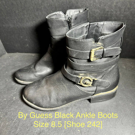 By Guess Black Ankle Boots Size 8.5 [Shoe 242]