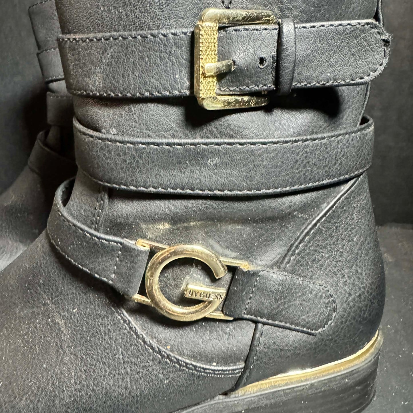By Guess Black Ankle Boots Size 8.5 [Shoe 242]