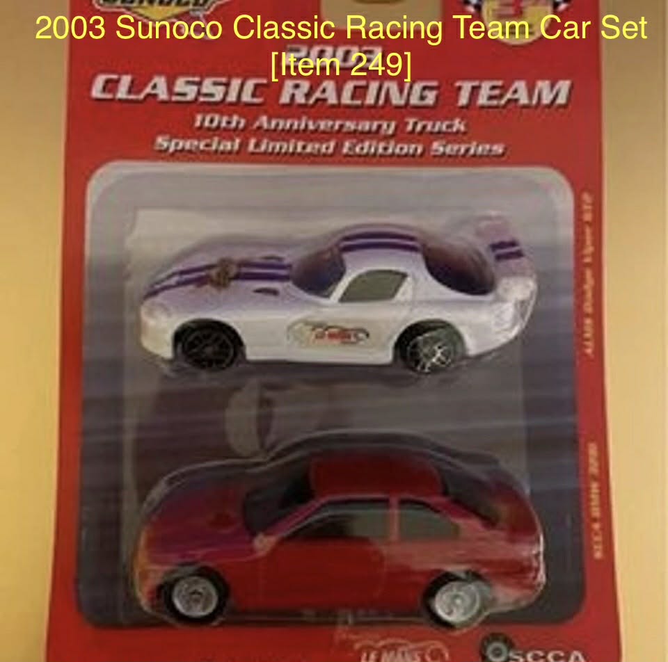 2003 Sunoco Classic Racing Team Car Set [Item 249]